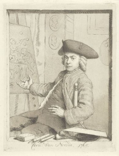 Self-portrait of Cornelis van Noorde