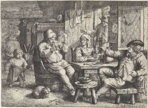 Peasant Interior with a Boy on a Stick Horse