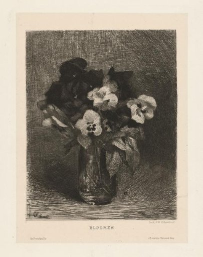 Violets in a Vase