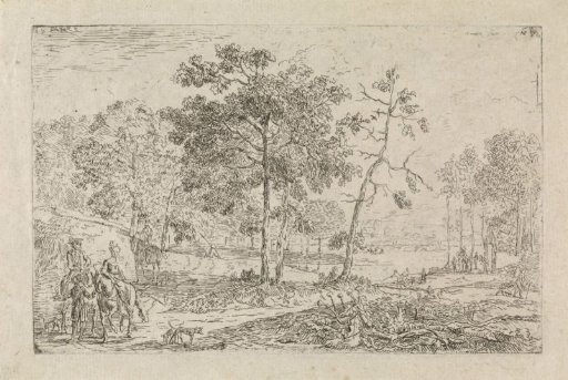 Landscape with riders