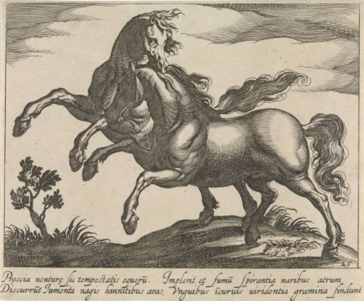 Landscape with Two Galloping Horses
