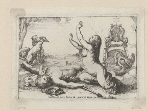 Venus mourning Adonis