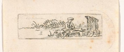 Landscape with a fisherman