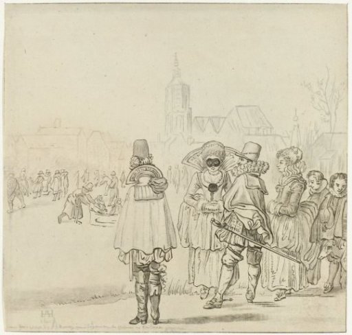 Elegant company on the ice