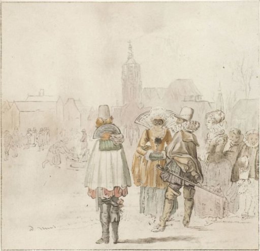 Elegant company on the ice