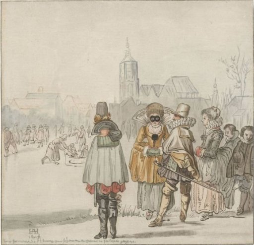 Elegant company on the ice