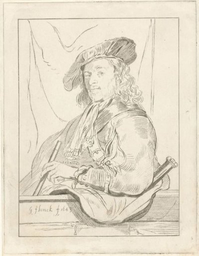 Man at a parapet