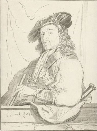Man at a parapet