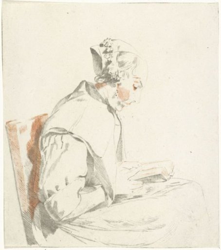 Reading woman