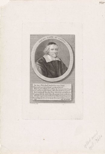 Portrait of Jacob Cats