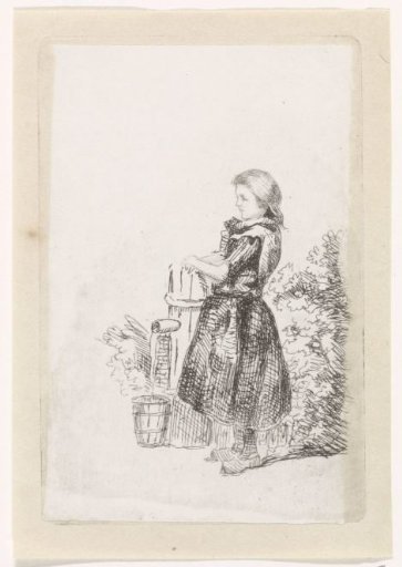 Girl at a Water Pump