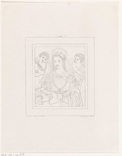 Mary with two angels