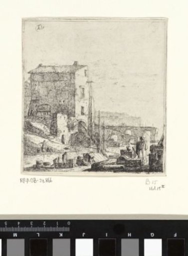 Oriental Merchant by a River