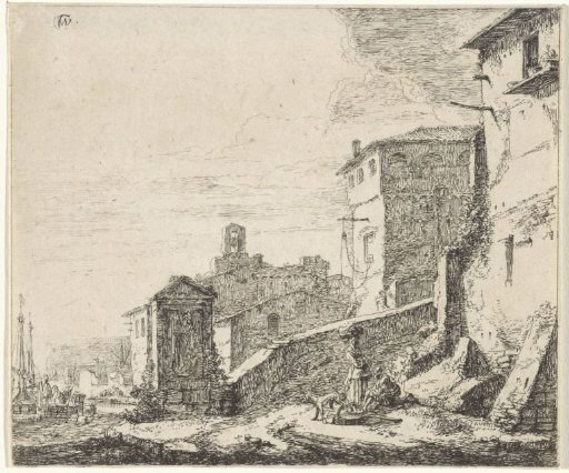 View of a Village at a Harbour