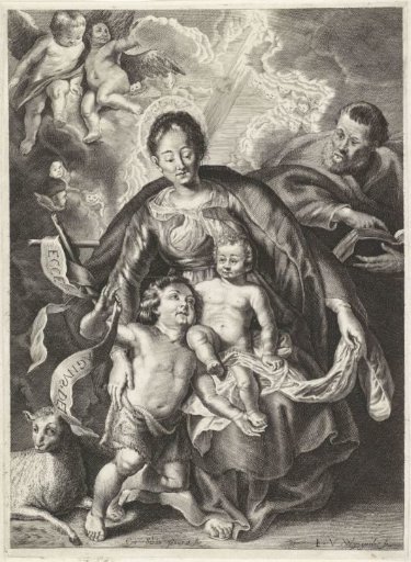 Holy Family with John the Baptist and Angels