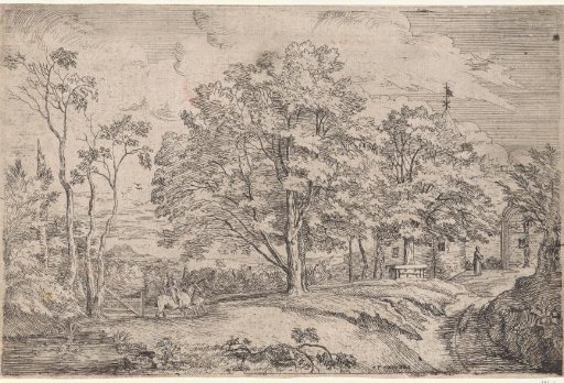 Landscape with a Rider with Two Horses on the Left