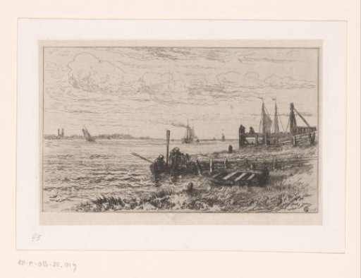 View of the Scheldt at Burcht