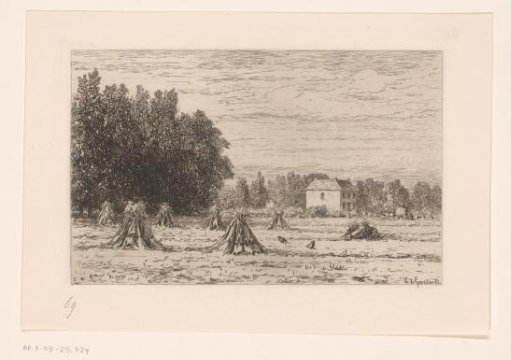 Landscape with sheaves of corn