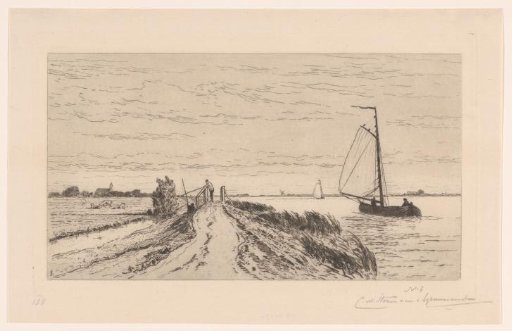View of the Spaarne near Haarlem