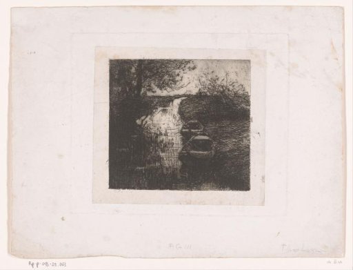 Ditch with two boats