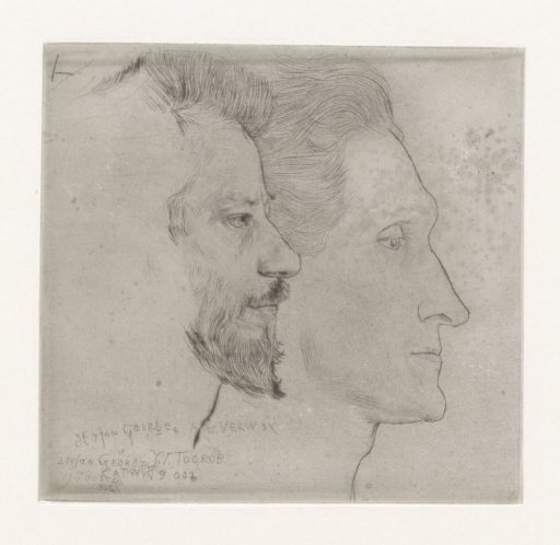 Portrait of Stefan George and Albert Verwey