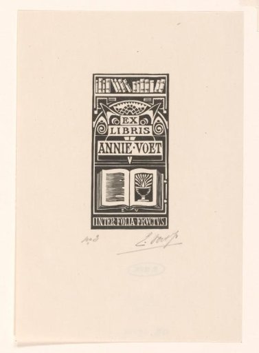 Ex libris of Annie Voet