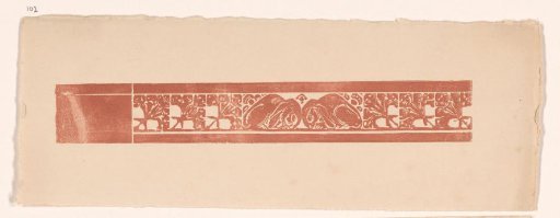 Ornamental border with rabbits