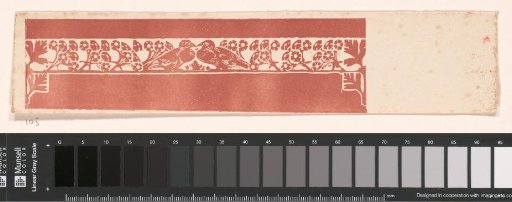 Ornamental border with doves