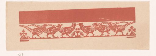 Ornamental border with pheasants