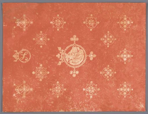 Half of cover and endpaper for: Stijn Streuvels, Reynard the Fox, 1910