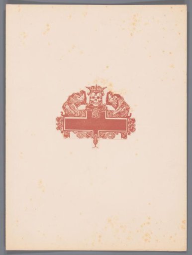 Vignette with two apes and a skull