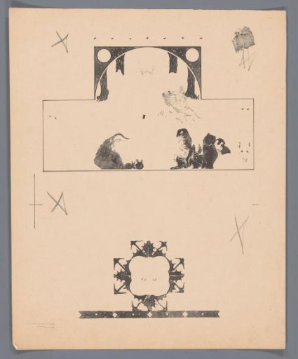 Design for title page for: Stijn Streuvels, Reynard the Fox, 1910
