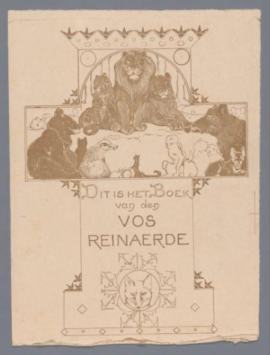 Design for title page for: Stijn Streuvels, Reynard the Fox, 1910