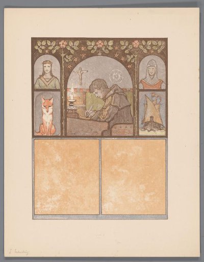 Writing monk