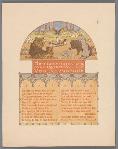 Group of animals from Reynard the Fox