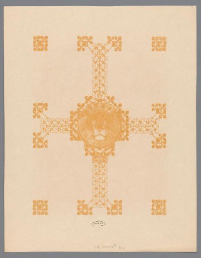 Ornamentation and a crowned lion (Nobel)