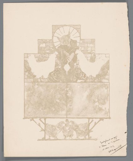 Fox in monk's habit (Reinaert) surrounded by hens and rooster (Cantecleer)