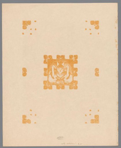 Ornamentation and a fox (Reinaert) with two geese