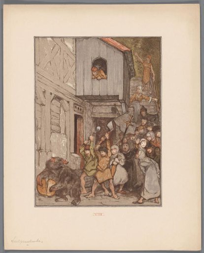 Bear (Bruin) attacked by a crowd