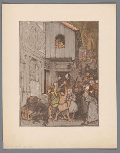 Bear (Bruin) attacked by a crowd