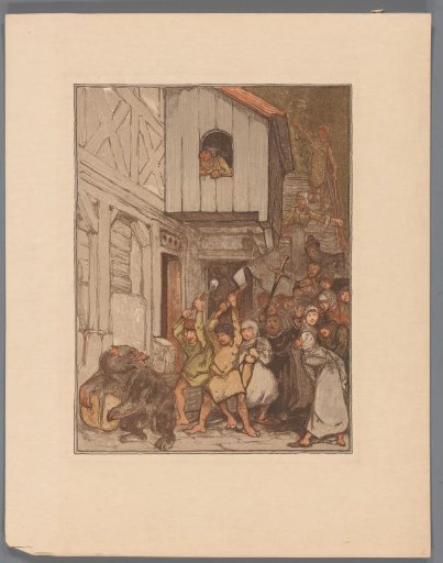 Bear (Bruin) attacked by a crowd
