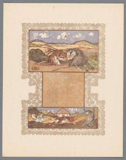 Fox (Reinaert) and badger (Grimbeert)
