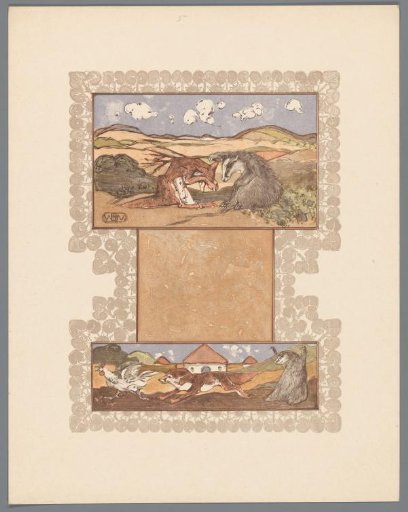 Fox (Reinaert) and badger (Grimbeert)