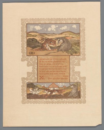 Fox (Reinaert) and badger (Grimbeert)