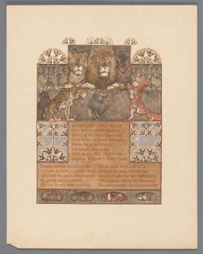 Fox (Reinaert) before Lion (Nobel) and other animals