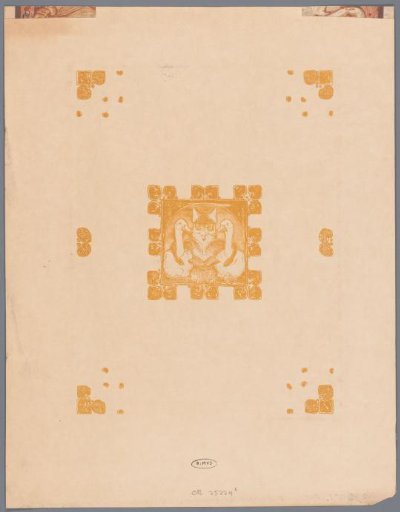 Ornamentation and a fox (Reinaert) with two geese