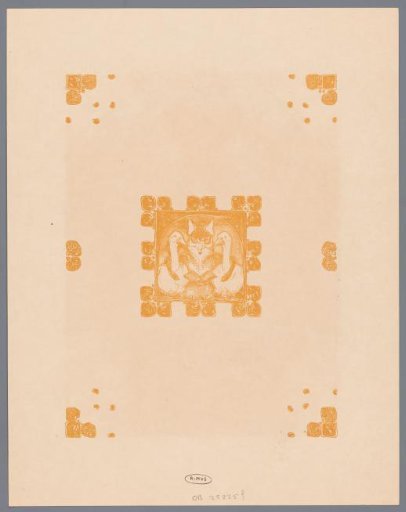 Ornamentation and a fox (Reinaert) with two geese