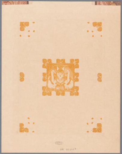 Ornamentation and a fox (Reinaert) with two geese