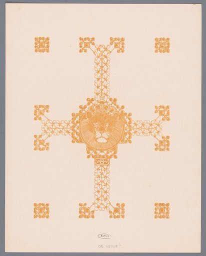 Ornamentation and crowned lion (Nobel)