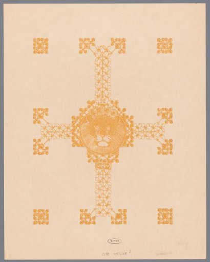 Ornamentation and crowned lion (Nobel)